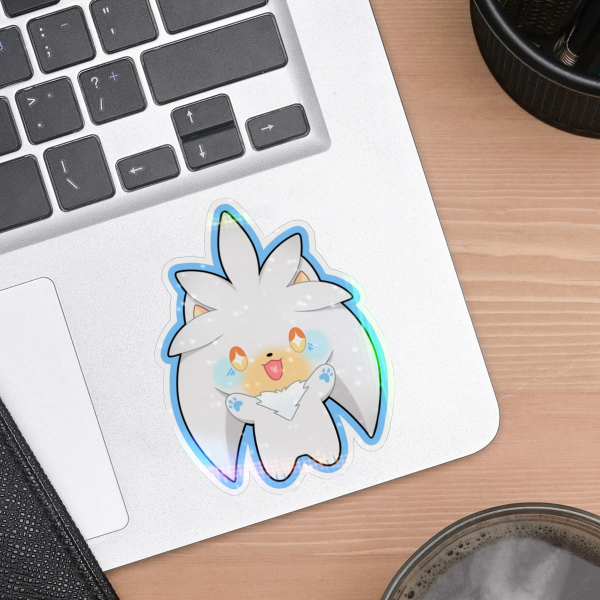 Sonic - Silver -  Die Cut Stickers 5cm