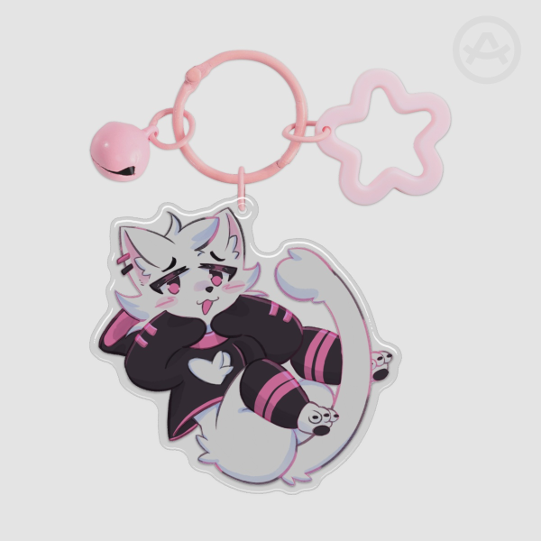 Pink Boy Kisser - Epoxy Clear Acrylic Keychains