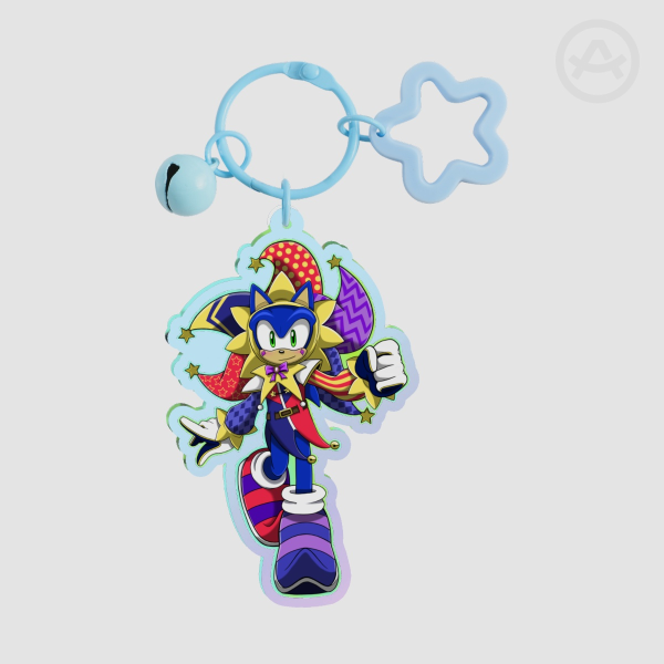 Jester Sonic Rainbow Acrylic Keychains
