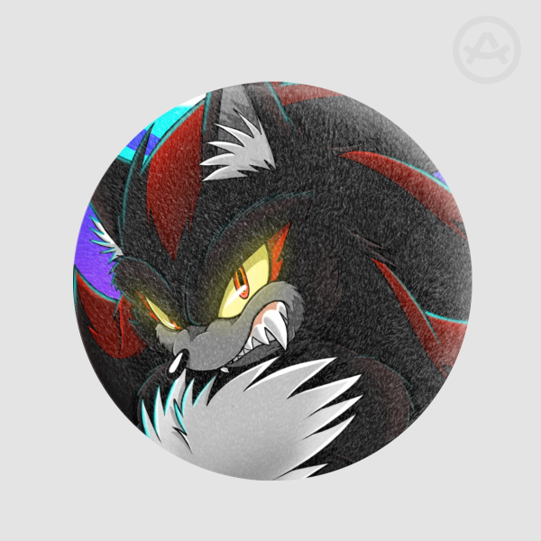 Werehog Shadow Plush Badge