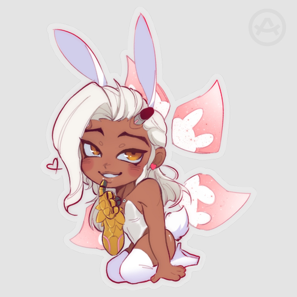 Bunnyweaver Clear Sticker