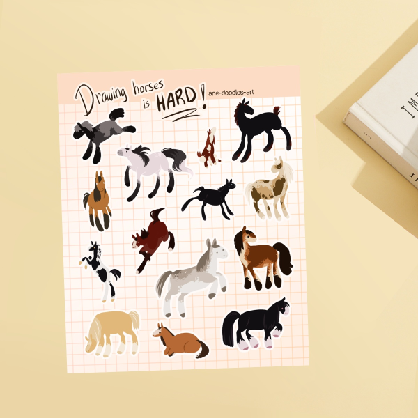 Caballos mal dibujados! (Stickers Sheet)