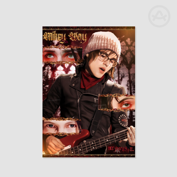 MY CHEMICAL ROMANCE MIKEY WAY THREE CHEERS FOR SWEET REVENGE A3 POSTER PRINT  