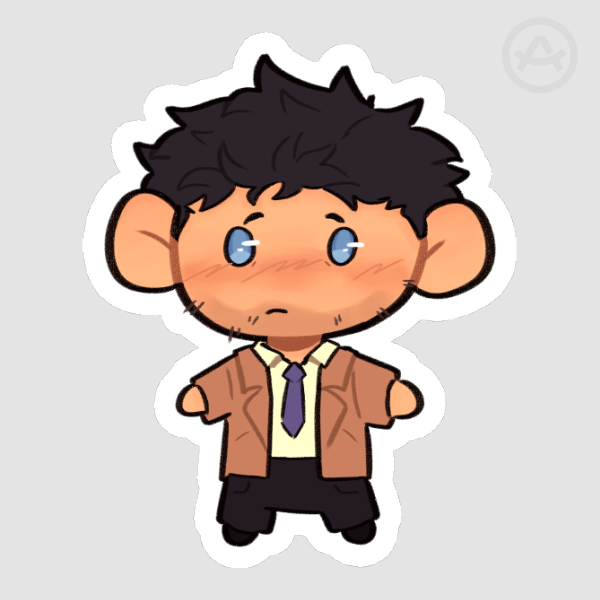 Castiel Die Cut Sticker