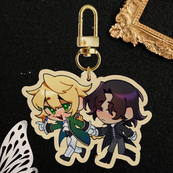 [Pandora Hearts] Jack & Oswald Wood Charm