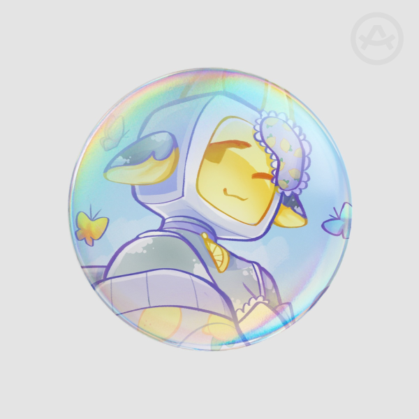 Sitrus "Sunny Field" Pin button 2.28 inches/ 5.8 cm