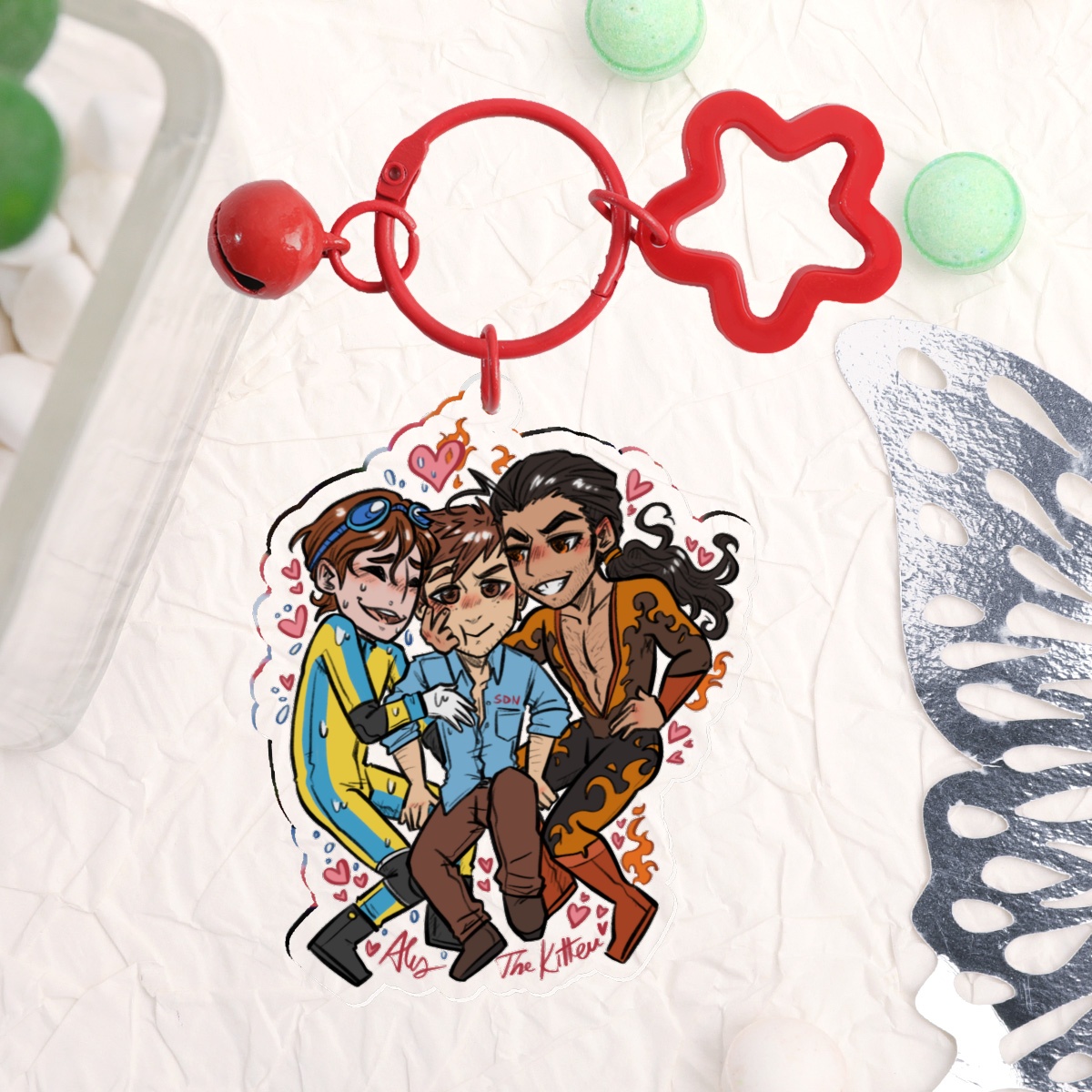 WaterMechaBae Keychain