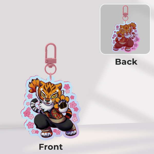 Tigress Rainbow Acrylic Keychains
