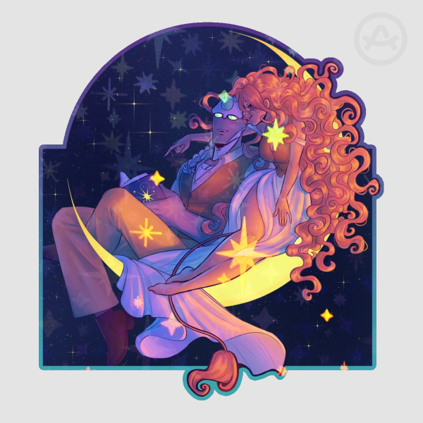 C.H.A.W. Half Moon Moment Sticker