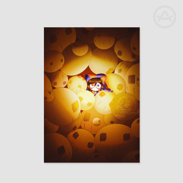 FUNNY BALLOONS Poster Printing A5