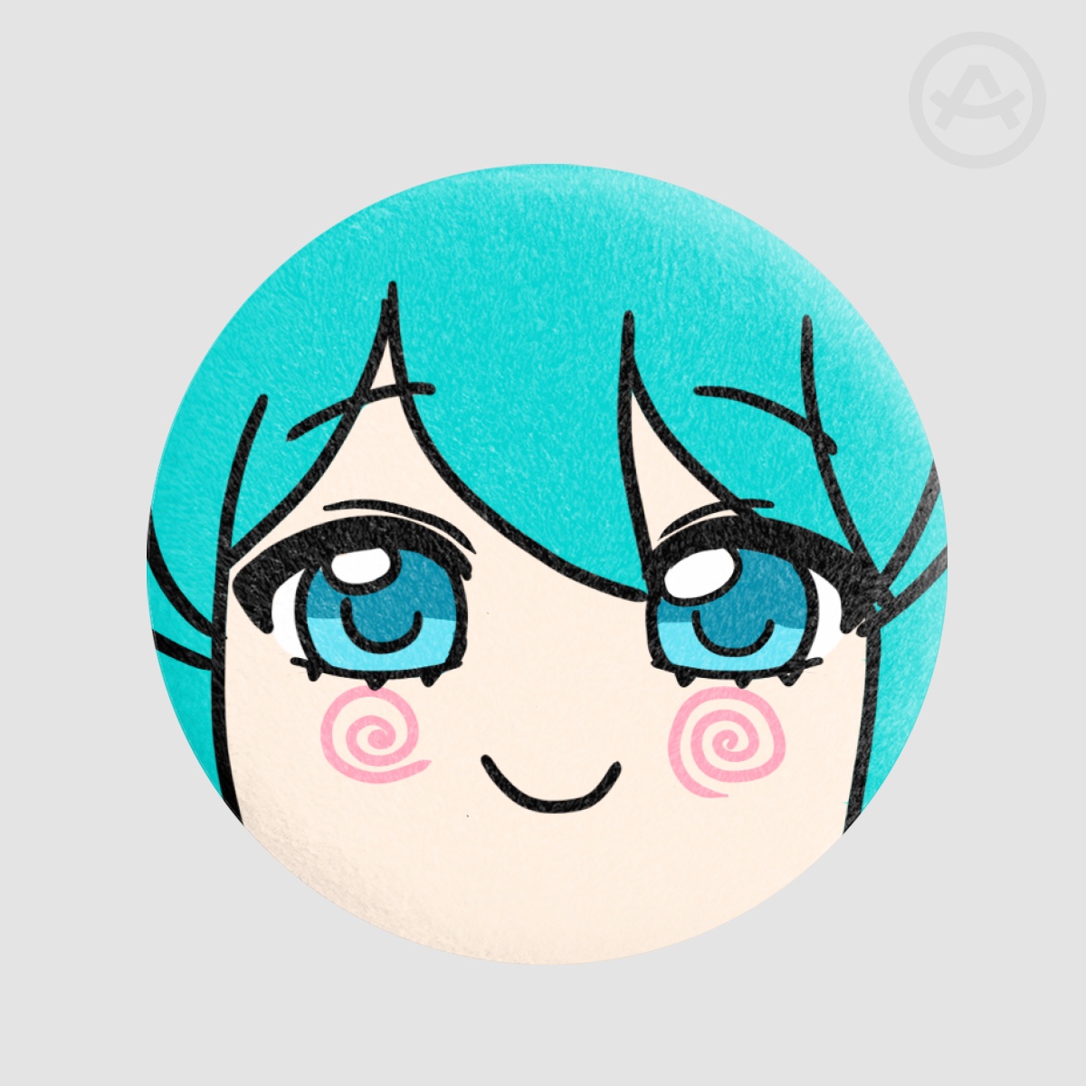 Miku hatsune Plush Badge