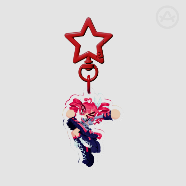 Chibi Kasane Teto SynthV Acrylic Keychain