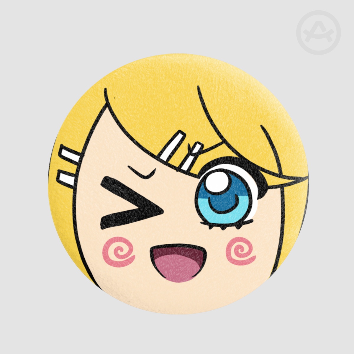 Rin kagamine plush badge