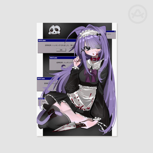 ♡ Original Character NAVI.EXE ERROR - Matte Poster - by: meowmegu ♡