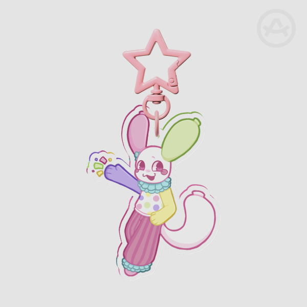 Looey Pastel Patterns Dandys World Spring collab Keychain