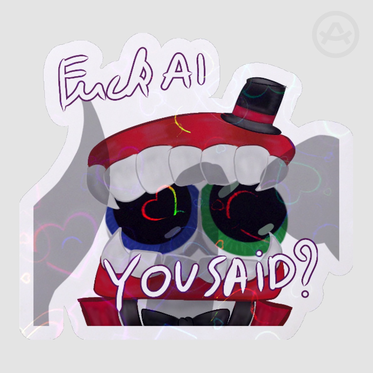Caine "fuck ai" Sticker