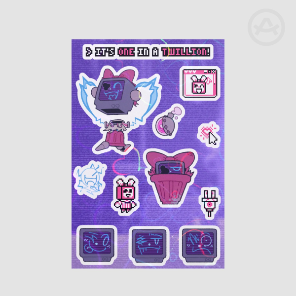 TWENNYMANIA! "1 in a Twillion" Stickers Sheet
