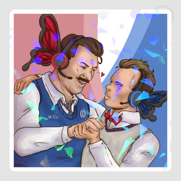 Butterfly Kiss Vice Principals Die Cut Stickers
