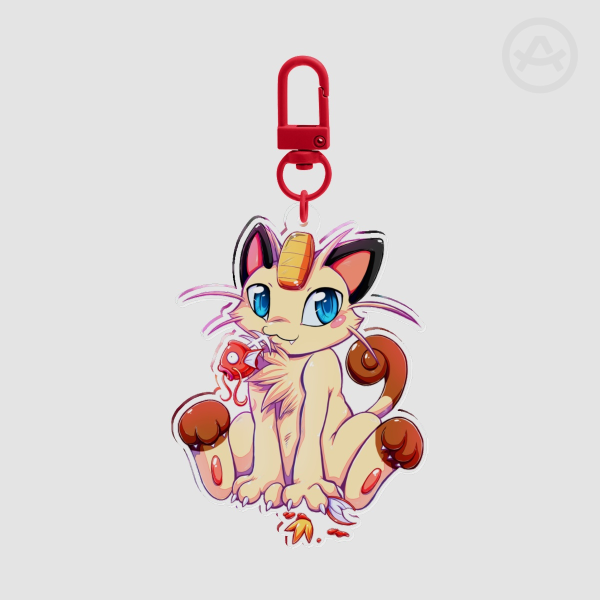 Bad Meowth Clear Acrylic Keychains