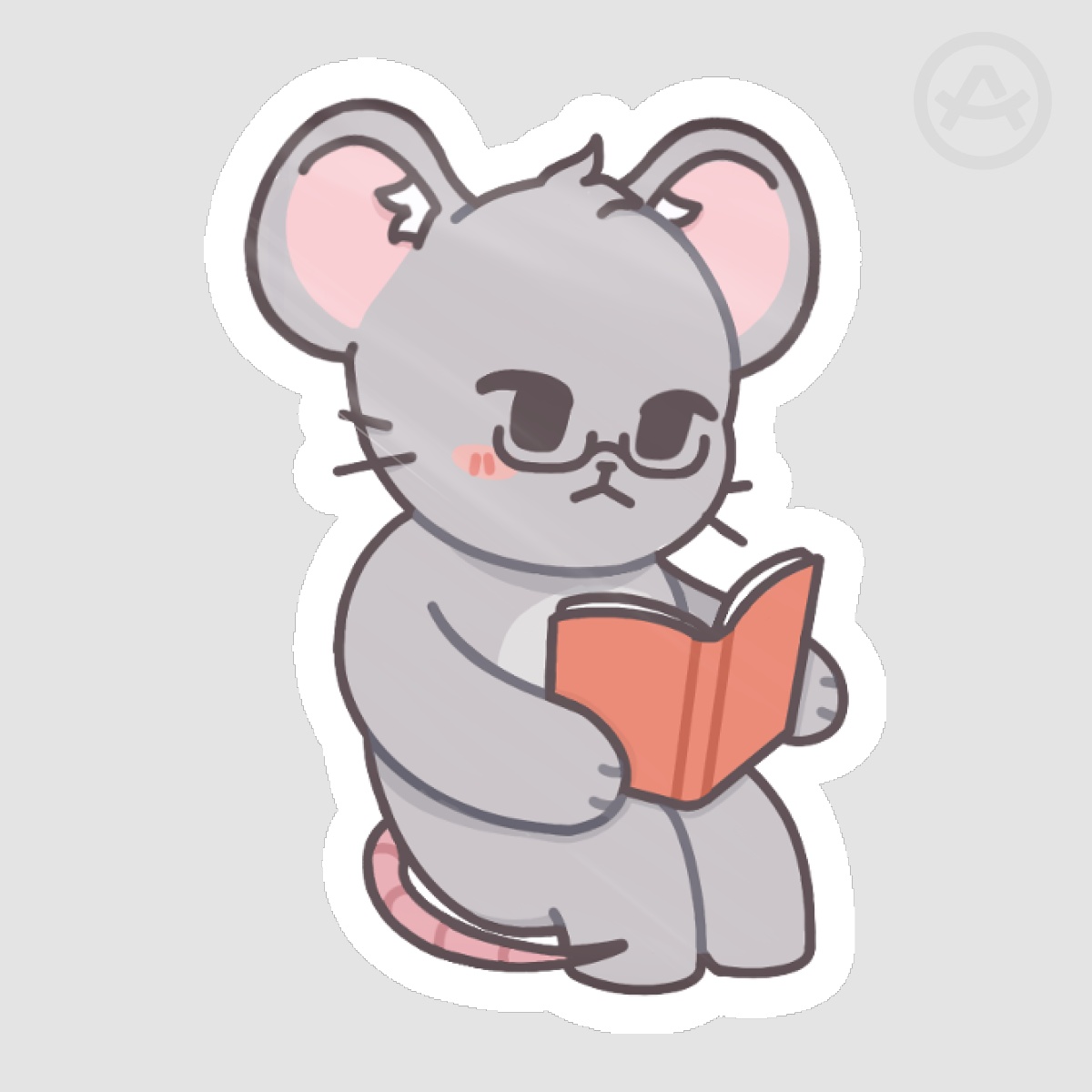 Reading Ratty Sticker