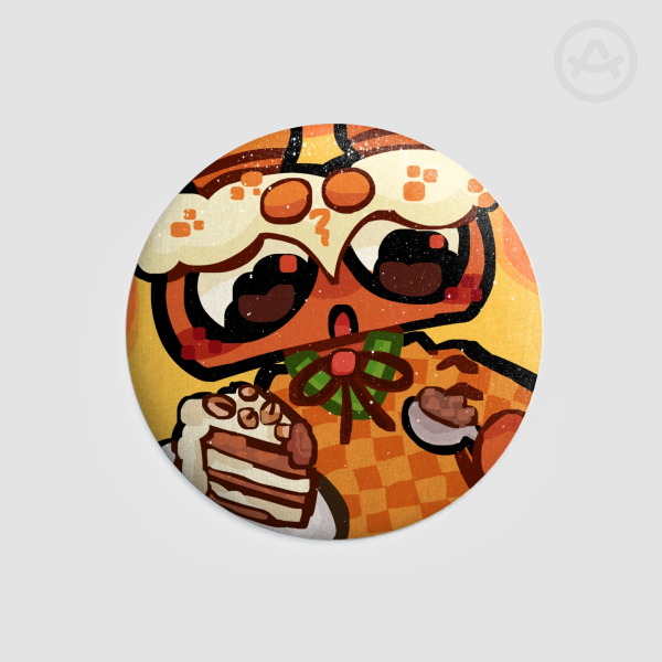Carrot Cake Cosmo Round Badges (Button Pins)