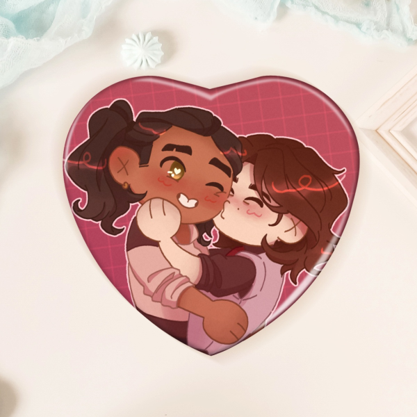 Yuri Jayvik heart Shaped Badge