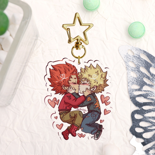 KiriBaku Date Keychains