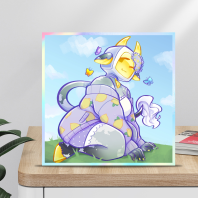 Sitrus "Sunny Field" Art board 5.51 inch x 5.51 inch (14 cm x 14 cm)