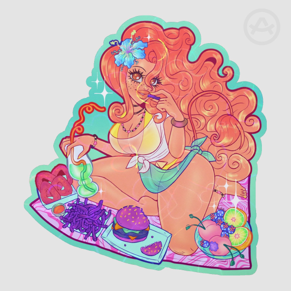 Galactic Summer Gloriana Munchies Sticker