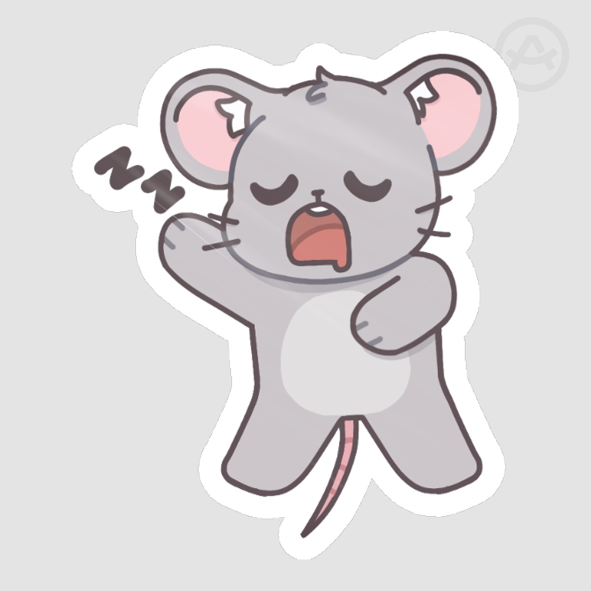 Sleeping Ratty Sticker