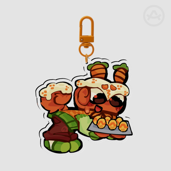 Carrot Cake Cosmo Acrylic Keychain