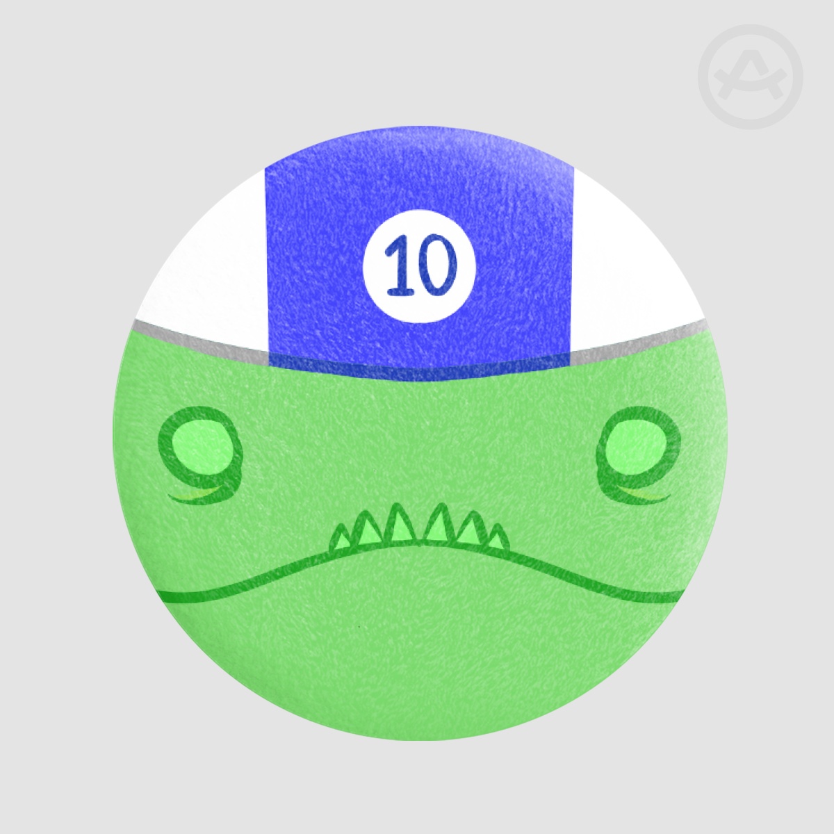Sawbuck 10 | 44mm Plush Badge
