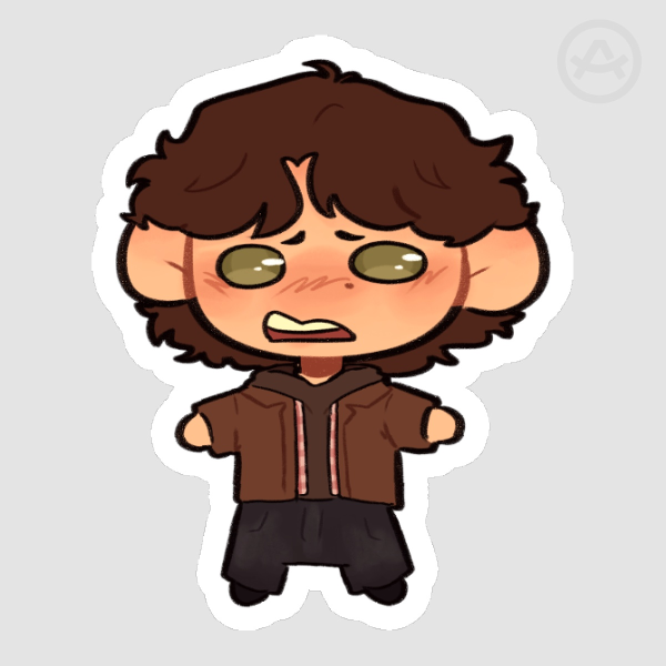 Sam Winchester Die Cut Sticker