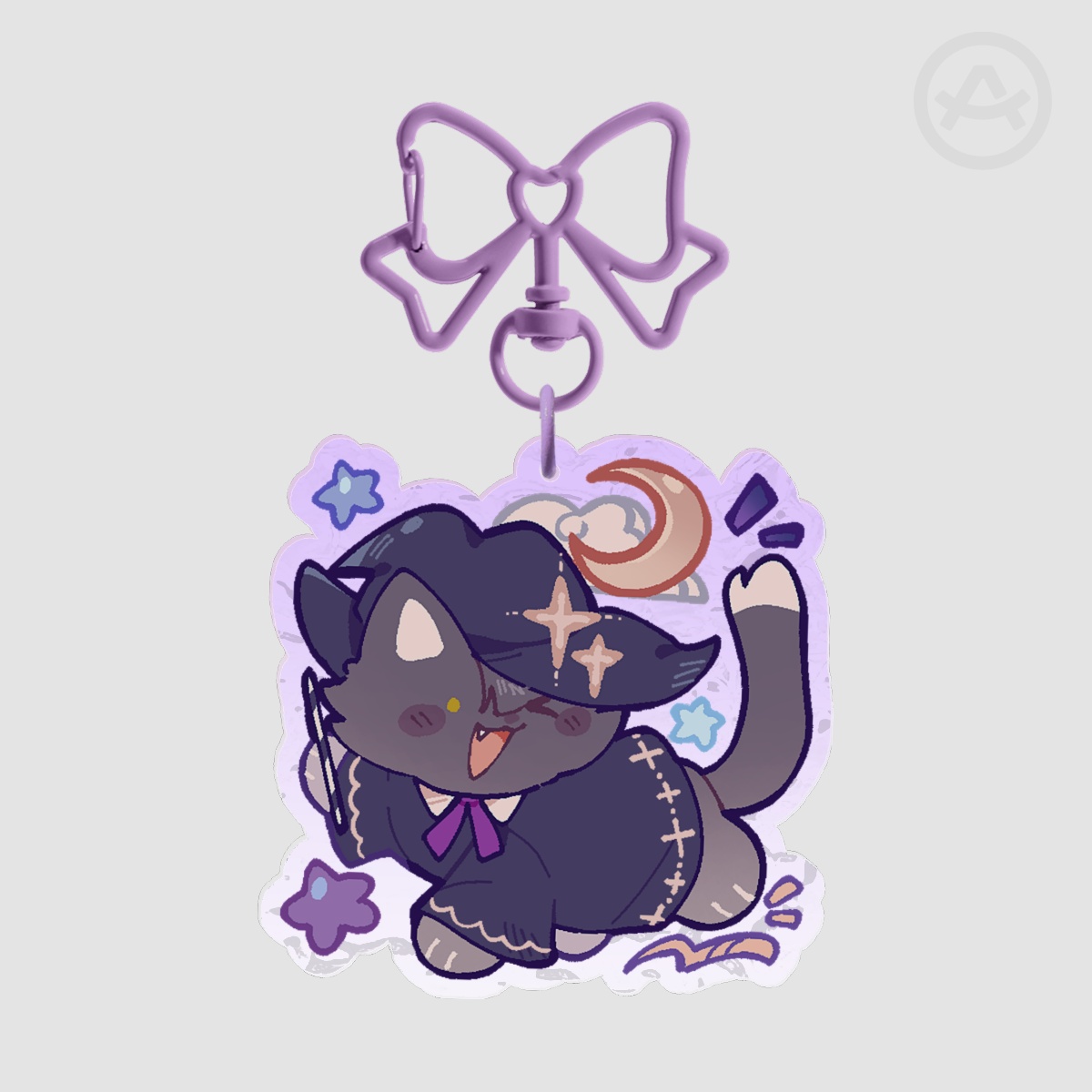 Witch Cat Ripple Keys