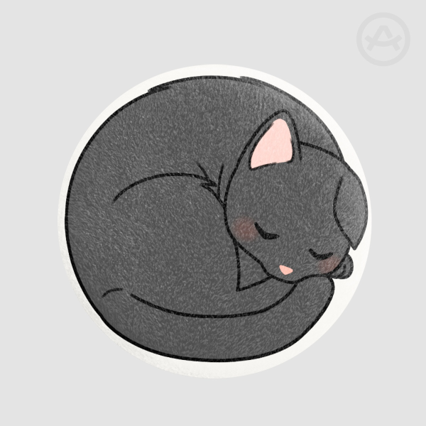 Black cat Plush Badge