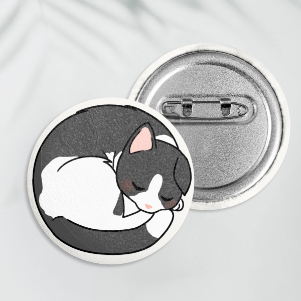 Kitty Plush Badge