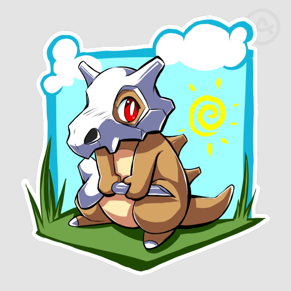 Cubone Die Cut Stickers