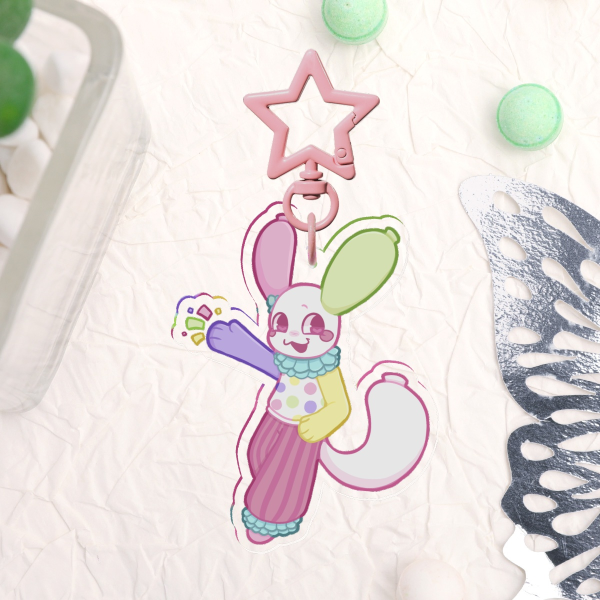 Looey Pastel Patterns Dandys World Spring collab Keychain
