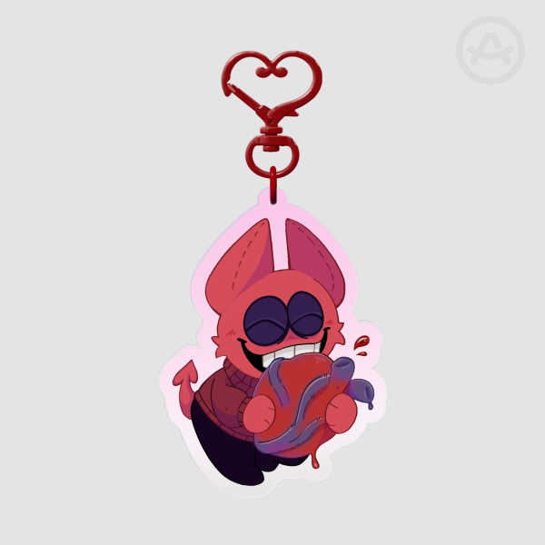 Bob Velseb Heart Keychain
