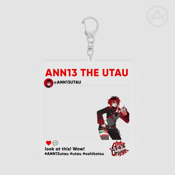 Social Media Frame Clear Acrylic Keychains