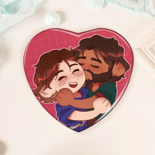 Jayvik heart shaped Badge