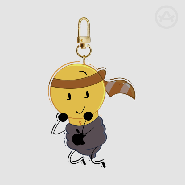 TLS Lightbulb keychain