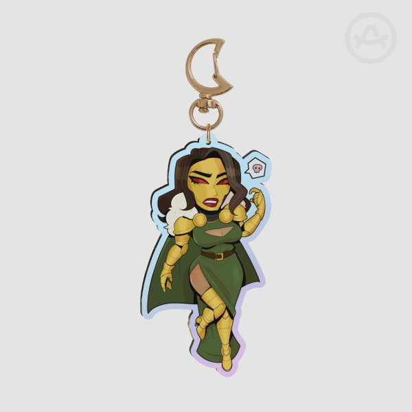 Dr. Doom Acrylic Charm
