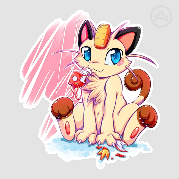 Bad Meowth Die Cut Stickers