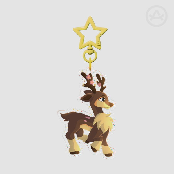 Sawsbuck Shiny Double-sided Keychain