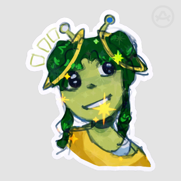 [OC] Allie the Alien (IKEA Alien) Close-Up Sticker
