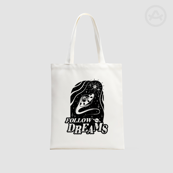 "Follow Your Dreams" Canvas Tote Bag