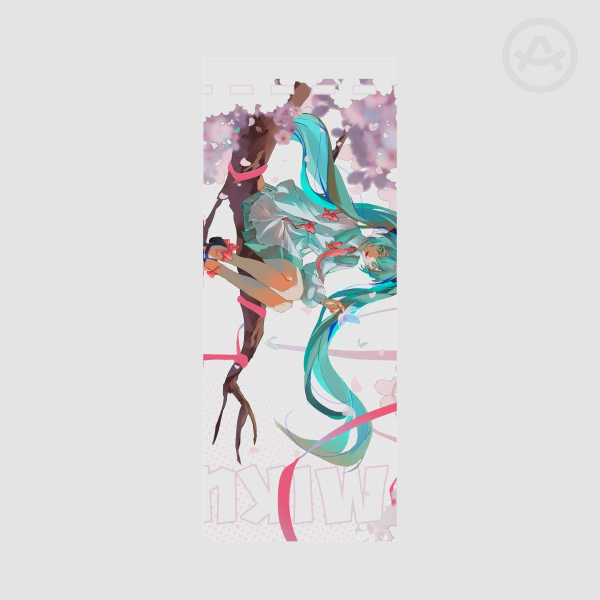 Cherry Blossom Miku | PET Plastic Bookmarks
