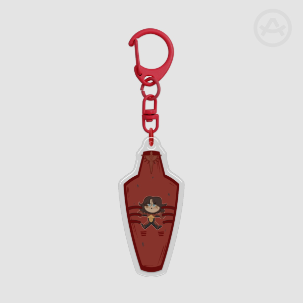 Higgs Coffin Epoxy Keychain