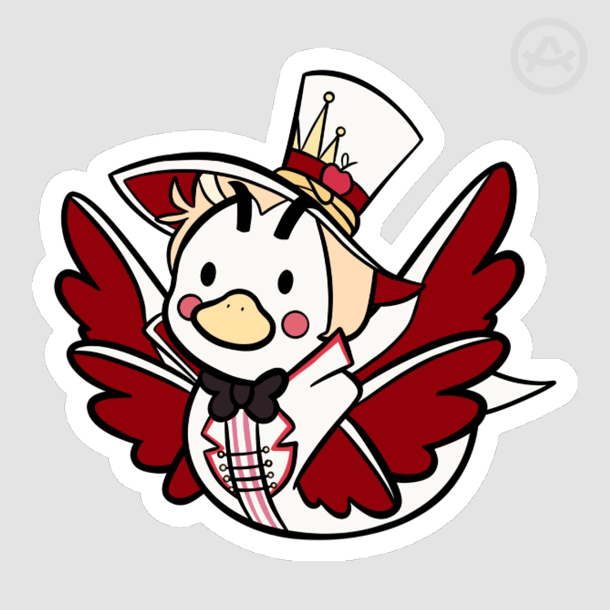 Lucifer Morningstar Rubber Ducky (angel wings ver.) Sticker